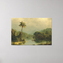 Toile Paysage tropical Église Frédéric Edwin