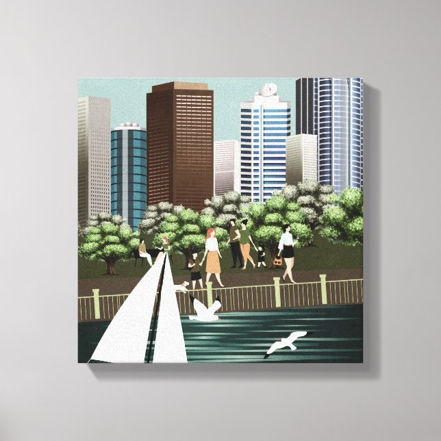 Toile Paysage urbain (Recto)