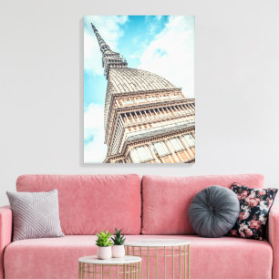Toile Paysage urbain de Mole Antonelliana, Turin, Italie