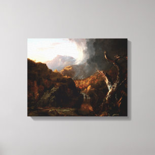 Toile Paysage vintage Thomas Cole avec arbre mort
