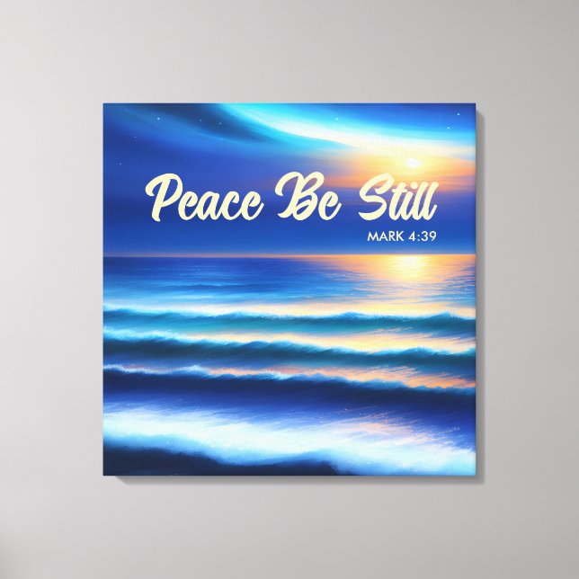 Toile Peace Be Toujours Stretted Canvas Print (Recto)