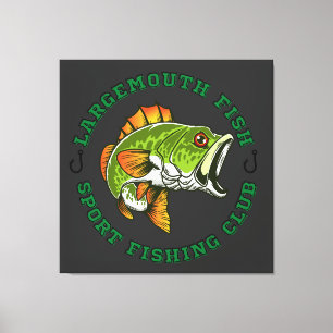 Toile Pêcheur Pêche Grand Basse À Bouche