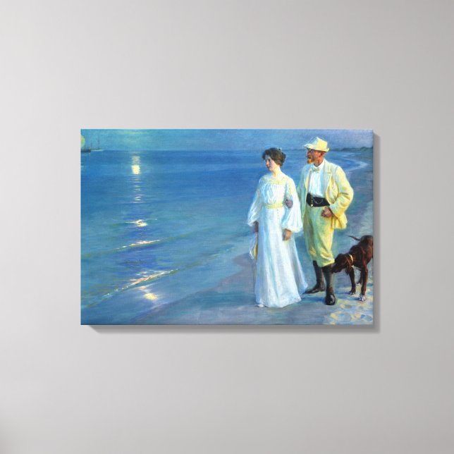 Toile Peder Severin Krøyer Soirée d'été Skagen Beach (Recto)