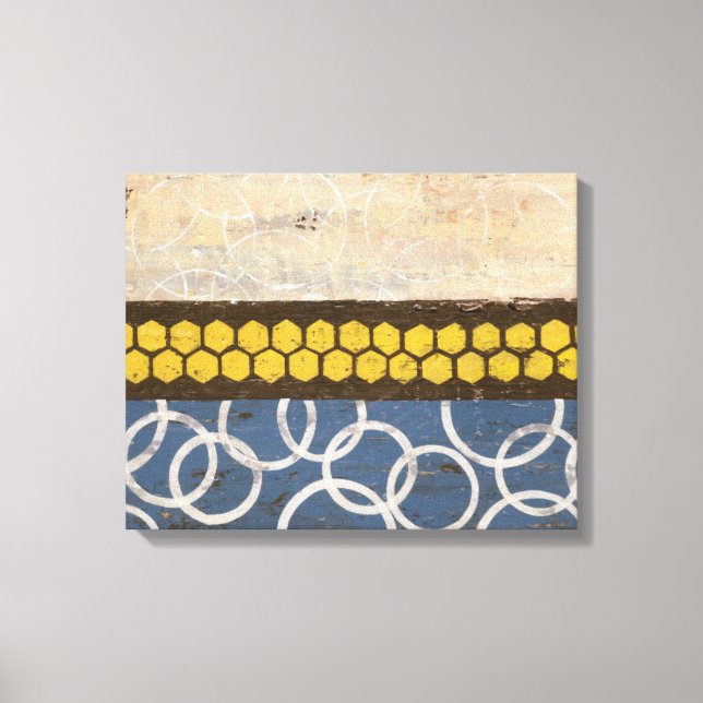 Toile Peigne de miel Abstrait I (Recto)