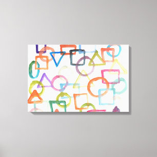 Toile peinture abstraite aquarelle