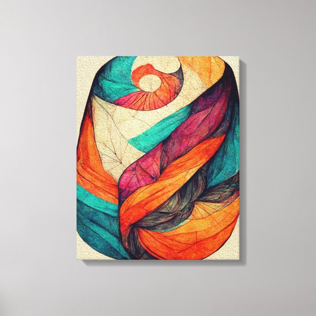 Toile Peinture Abstraite Boho Peinture Canvas Peinture M (Recto)