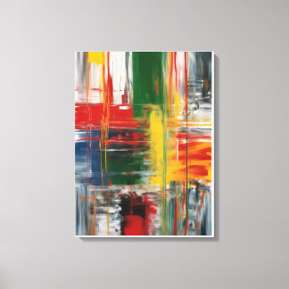 Toile Peinture Abstraite colorée