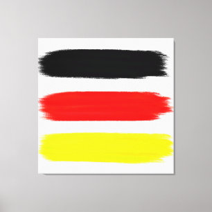 Toile Peinture Abstraite Noir rouge jaune