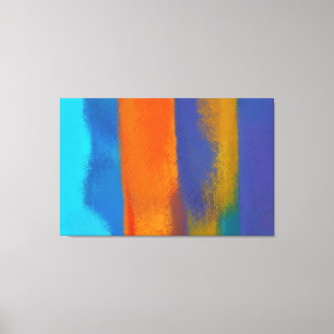 Toile Peinture Abstraite   Retro coloré 12