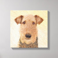 Peinture Airedale Terrier - Cute Original Art