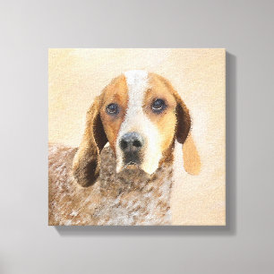 Toile Peinture américaine anglaise sur pilon - Chien Art