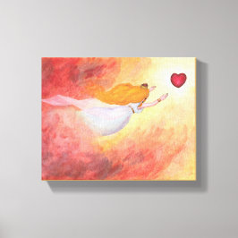 Toile Peinture aquarelle Aurora, princesse de l'amour