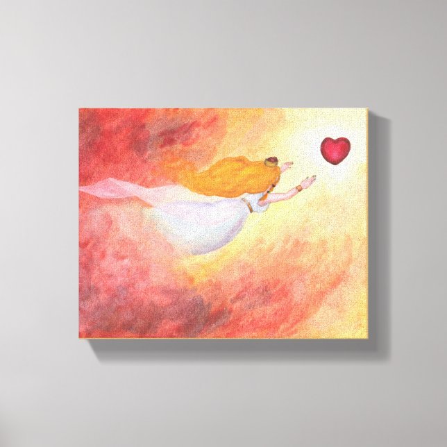 Toile Peinture aquarelle Aurora, princesse de l'amour (Recto)