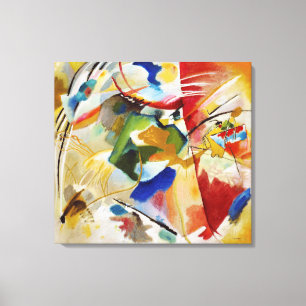 Toile Peinture avec Green Center Wassily Kandinsky