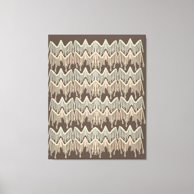 Toile Peinture Bohème Macramé Art Doodle (Recto)