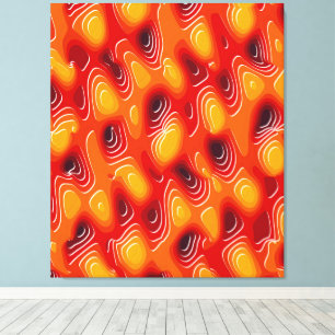 Toile Peinture cinétique de turbulence quantique