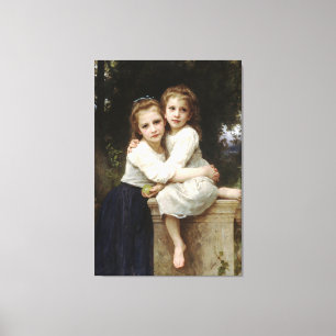 Toile Peinture classique de Bouguereau - Deux soeurs (19