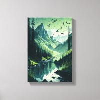 Peinture d'art de l'environnement vert