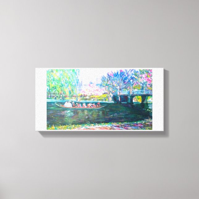 Toile Peinture de bateau à cygne de Boston (Recto)