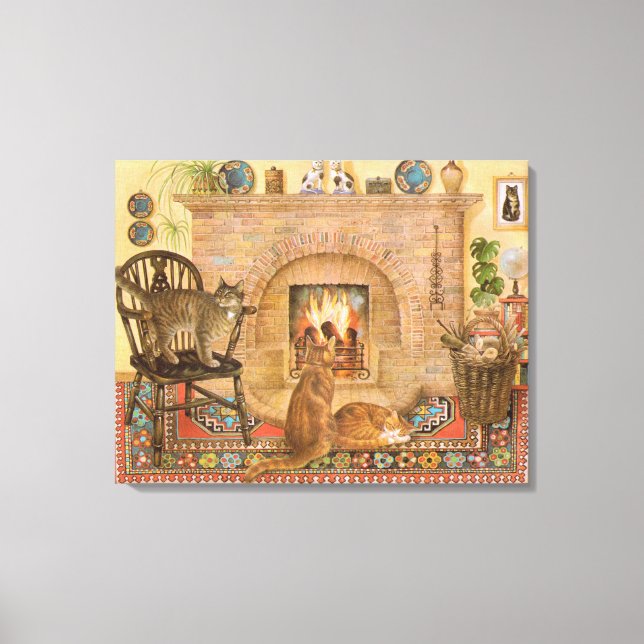 Toile Peinture de chats (Recto)