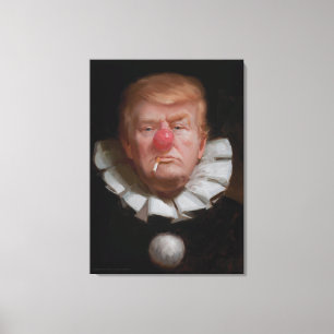 Toile Peinture de clown de Donald Trump par pro élégan