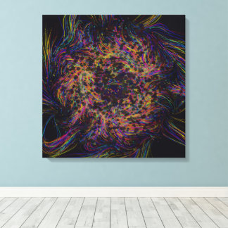 Toile Peinture de fleurs d'orchidée naturelle 