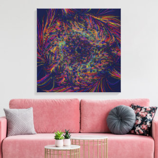 Toile Peinture de fleurs d'orchidée naturelle 