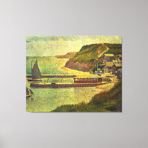 Toile Peinture de Georges Seurat : Port-en-Bessin (1888)