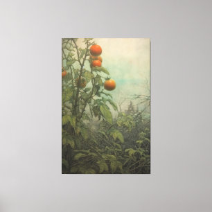 Toile Peinture de jardin Plante de tomates vibrantes