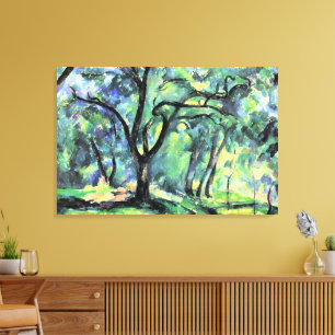 Toile Peinture de Paul Cezanne, Forêt,