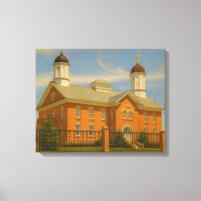 Toile Peinture de temple Utah Vernal™ LDS Peinture mural (Recto)