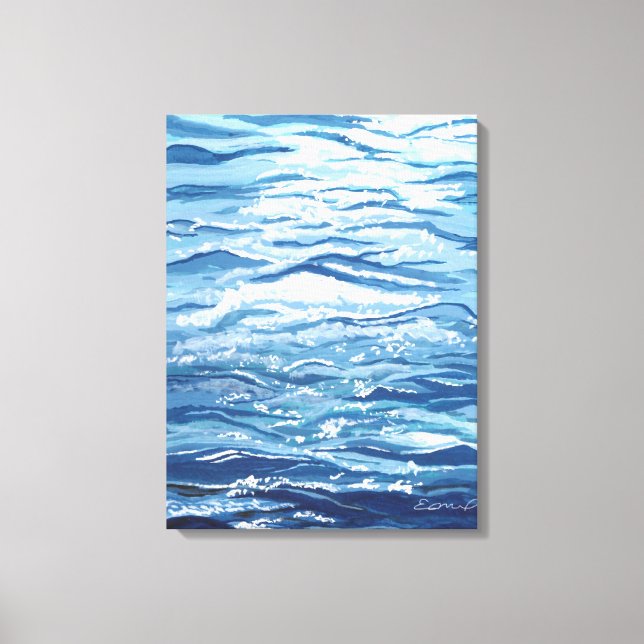 Toile Peinture des vagues (Recto)