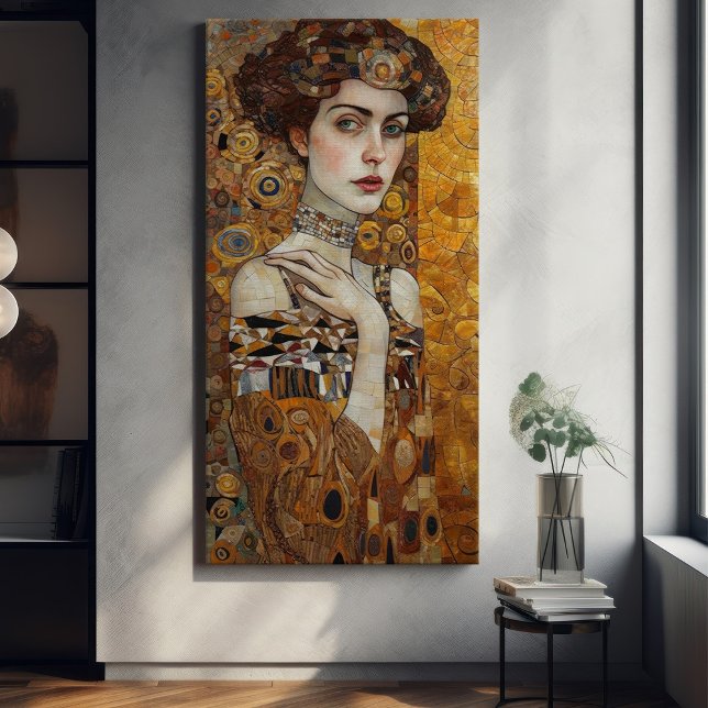 Toile Peinture en mosaïque d'or Klimt Adele Bloch-Bauer (Créateur téléchargé)