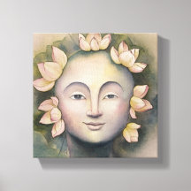 Peinture faciale féminine aquarelle