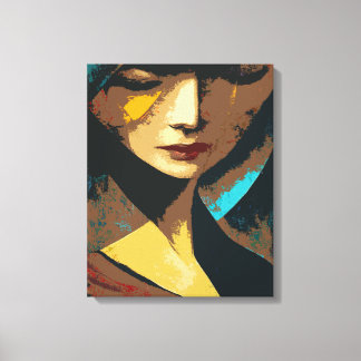 Toile Peinture féminine Abstraite