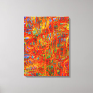 Toile Peinture liquide colorée psychédélique abstraite