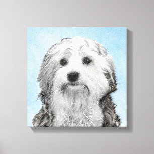 Toile Peinture Lowchen - Cute Original Chien Art