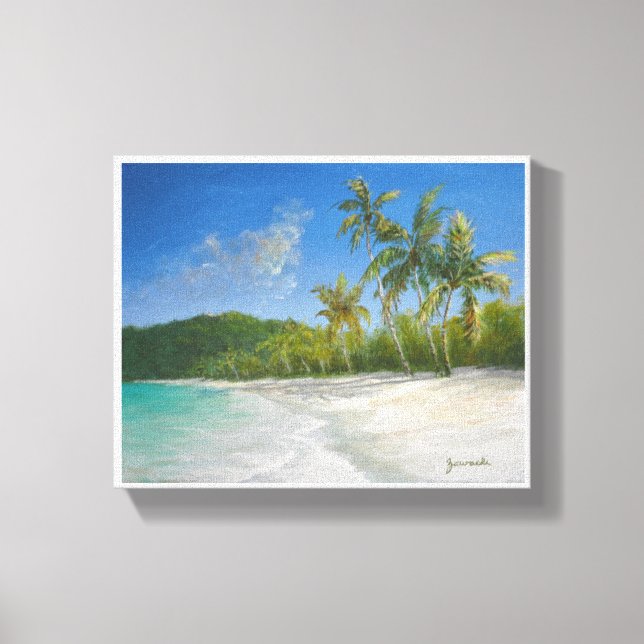 Toile Peinture marine des Caraïbes Imprimer - Magens Bay (Recto)