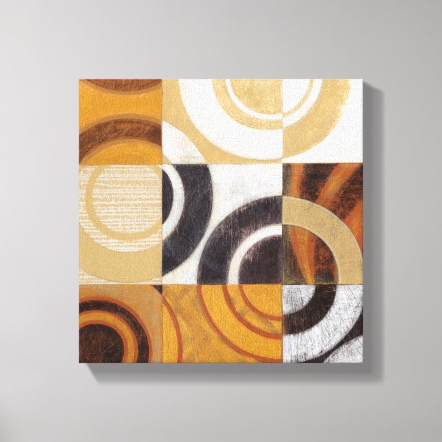 Toile Peinture moderne avec Motifs circulaires (Recto)