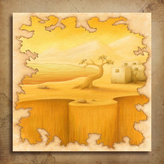 Toile Peinture Motif Aventure "The Edge of the World" (Créateur téléchargé)