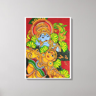 Toile Peinture murale de Krishna radha