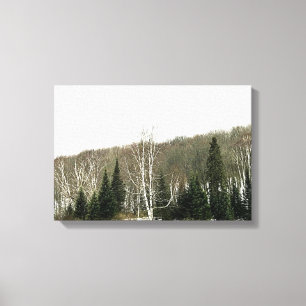 Toile Peinture murale Neutre - Paysage hivernal