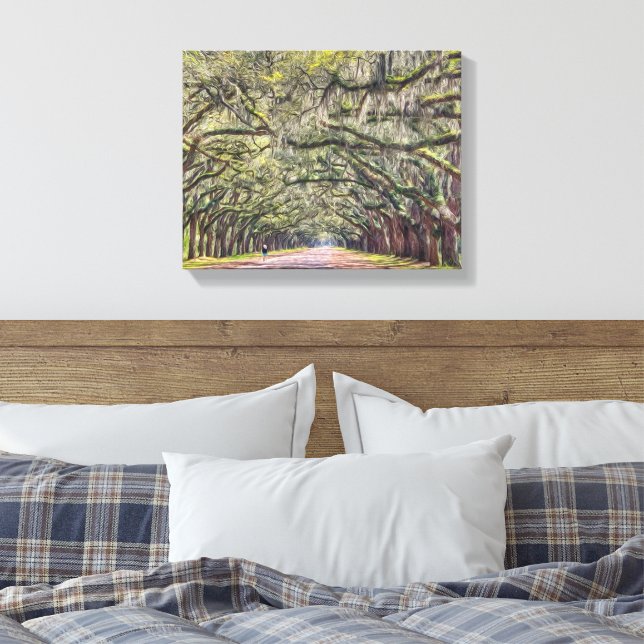 Toile Peinture murale Wormsloe Savannah Art 11x14 (Insitu(Chambre))