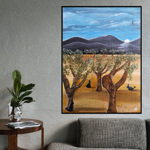 Toile Peinture Olivar de Noche par Alfred Fox