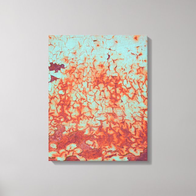 Toile Peinture Peeling et rouille Abstrait (Recto)