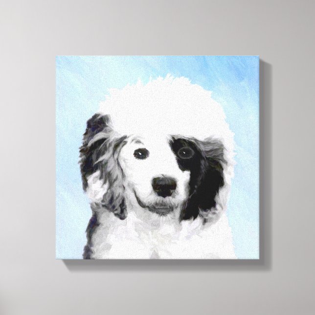 Toile Peinture Portugaise de Chien d'Eau - Art original  (Recto)