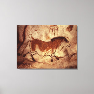 Toile Peinture rocheuse d'un cheval, c.17000 av.