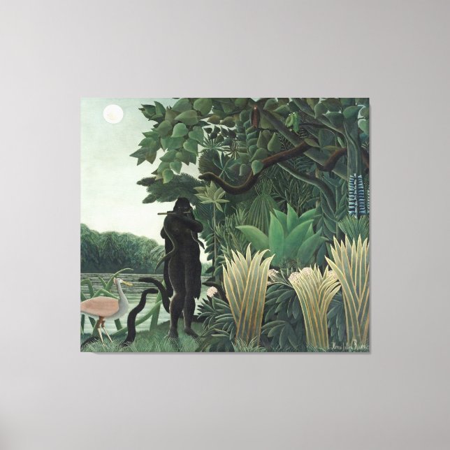 Toile Peinture Rousseau Snake Charmer (Recto)