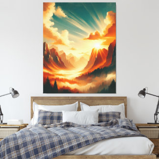Toile Peinture Spray Nature Contemporaine