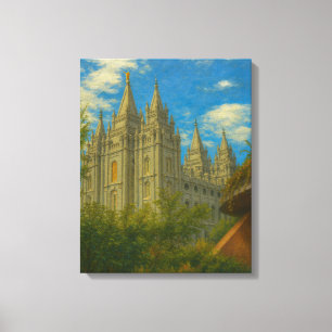 Toile Peinture Temple de Salt Lake #2™ LDS Canvas Wall A